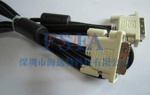 DVI 电脑高清带磁环连接线